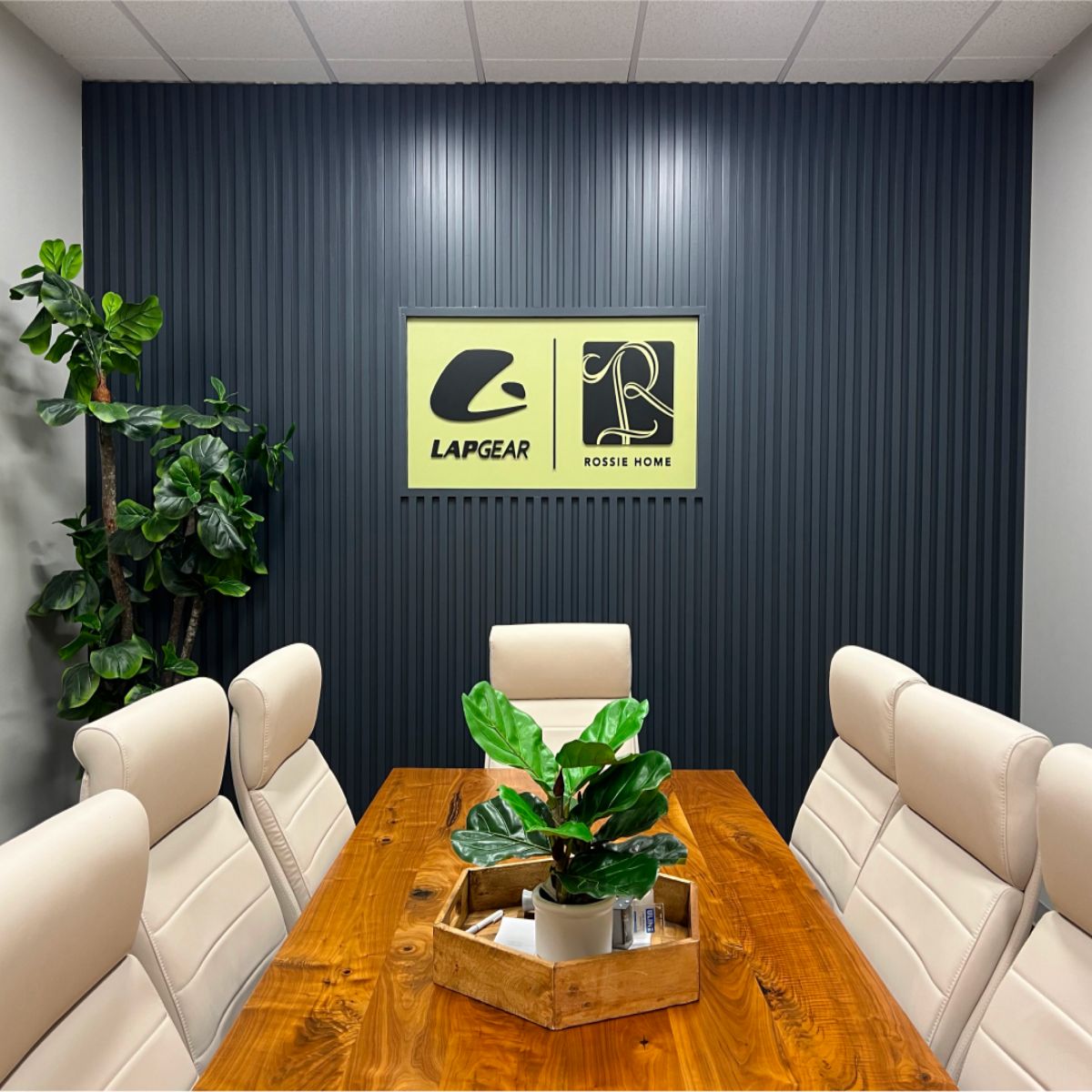 Branded office interior designed by Uptimize Design