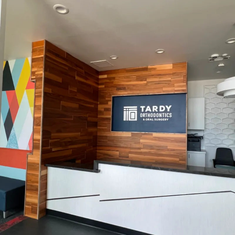 Tardy Orthodontics branded interior environment by Uptimize